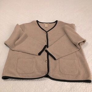 Vintage 90’s LL Bean fleece cardigan. Size XL.